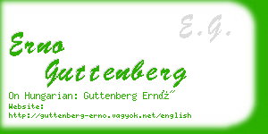 erno guttenberg business card